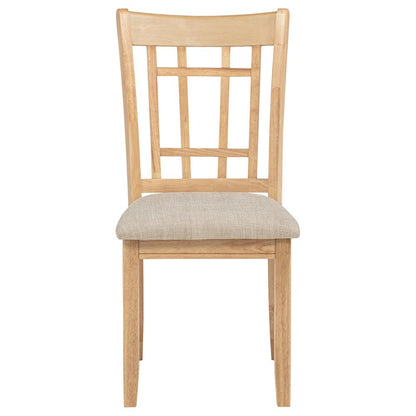 Lavon Wood Dining Side Chair Grey and Light Oak (Set of 2)