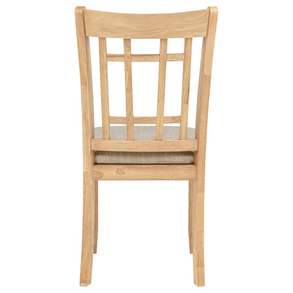 Lavon Wood Dining Side Chair Grey and Light Oak (Set of 2)