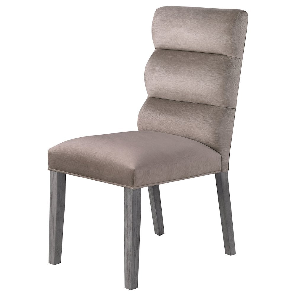 Carla Velvet Upholstered Dining Side Chair Ash (Set of 2)