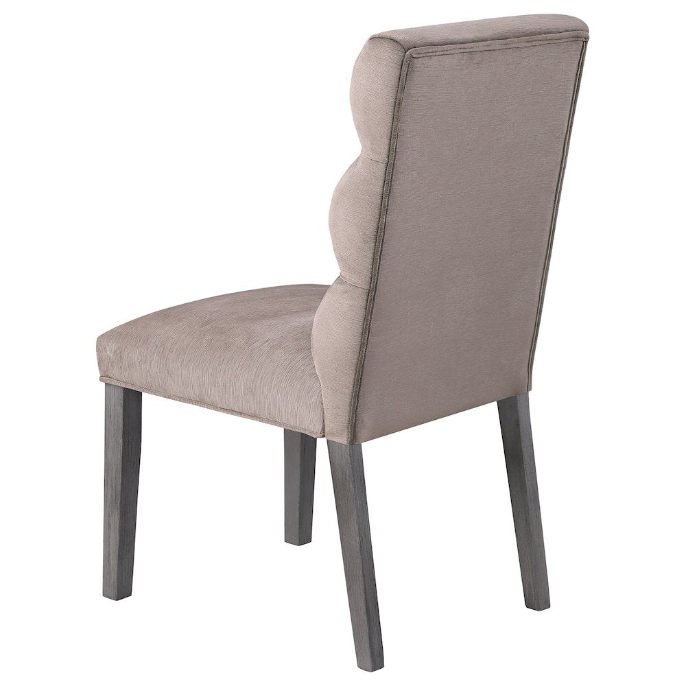 Carla Velvet Upholstered Dining Side Chair Ash (Set of 2)