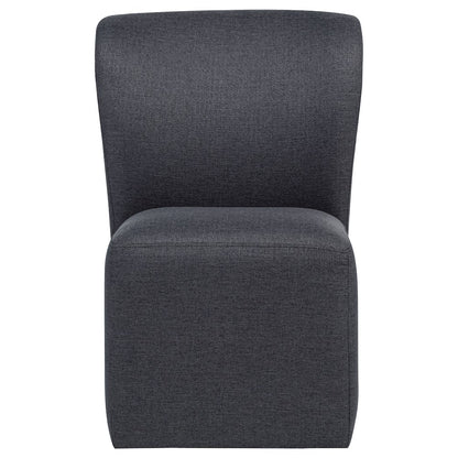 Jaelynn Upholstered Parsons Dining Side Chair Charcoal (Set of 2)