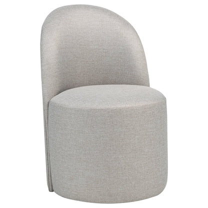 Aubrey Upholstered Barrel Dining Side Chair Beige (Set of 2)