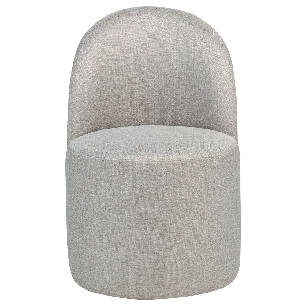 Aubrey Upholstered Barrel Dining Side Chair Beige (Set of 2)
