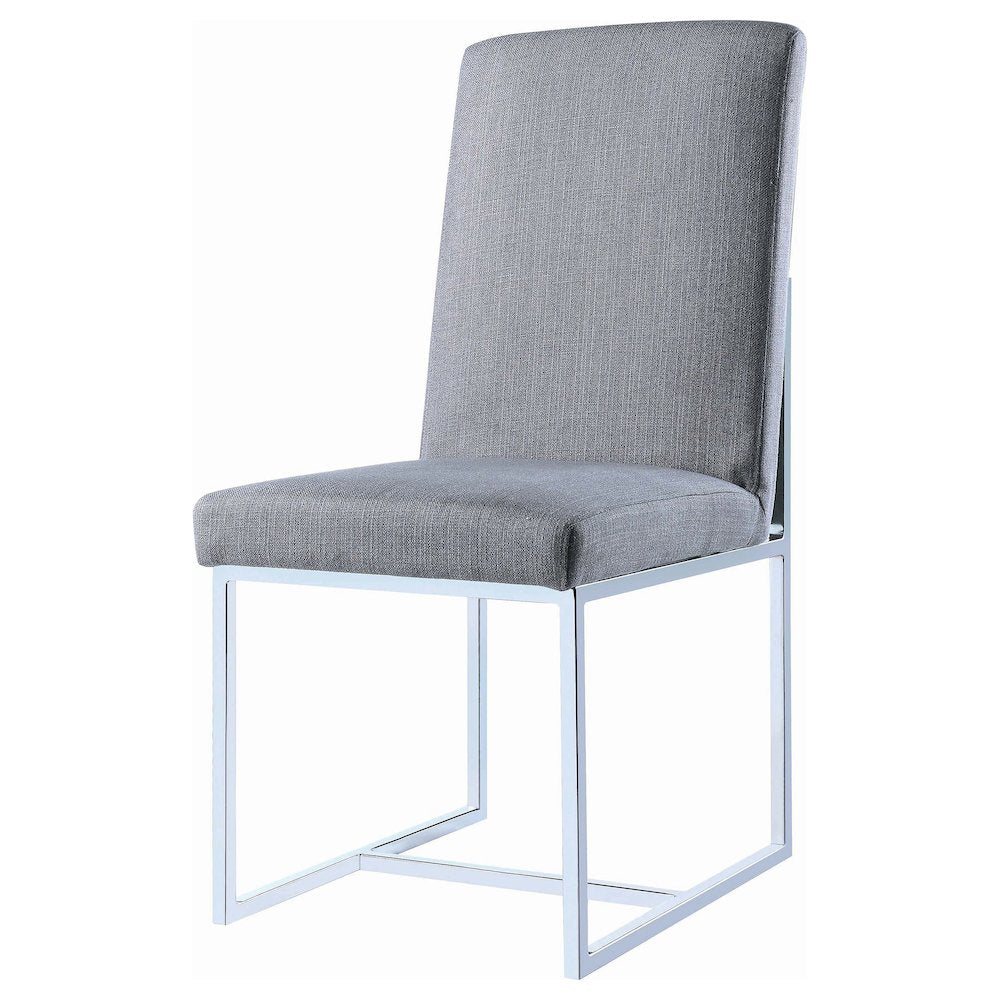 Mackinnon Upholstered Dining Side Chair Grey (Set of 2)