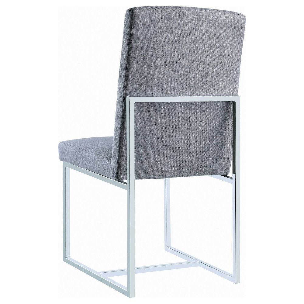 Mackinnon Upholstered Dining Side Chair Grey (Set of 2)
