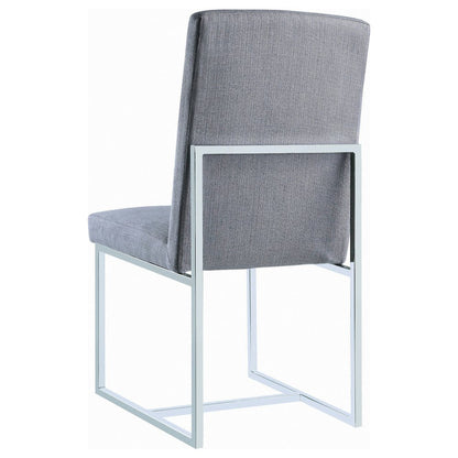 Mackinnon Upholstered Dining Side Chair Grey (Set of 2)