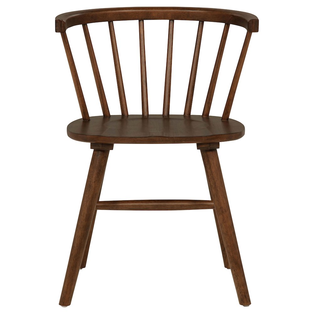 Jeffries Windsor Wood Dining Side Chair Walnut (Set of 2)