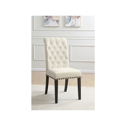 Alana Fabric Upholstered Dining Side Chair Beige (Set of 2)