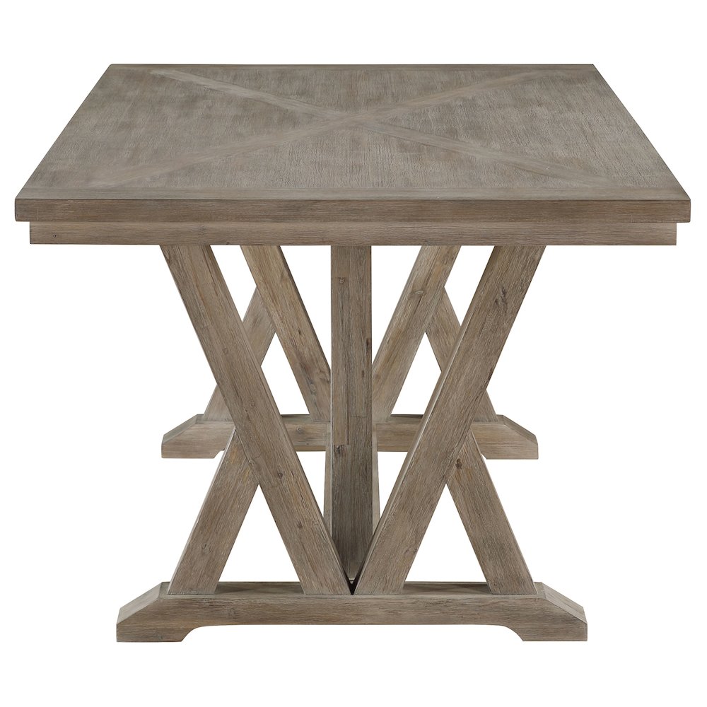 Cornelia Rectangular 82-inch Dining Table Coastal Grey