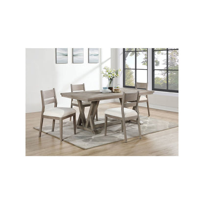 Cornelia 5-piece Rectangular Dining Table Set Coastal Grey
