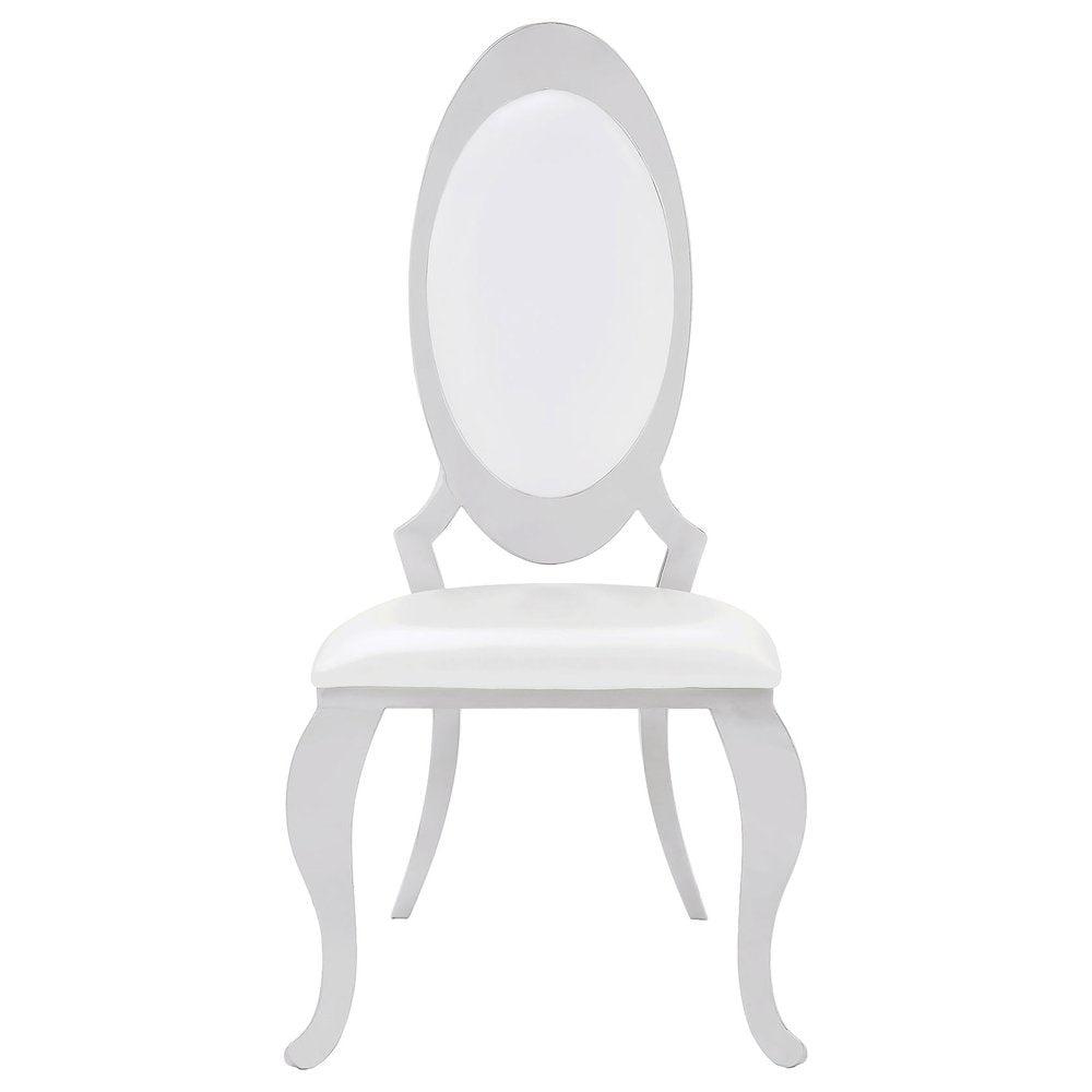 Anchorage Upholstered Dining Chair Cream White (Set of 2)