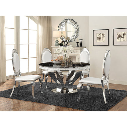 Anchorage Upholstered Dining Chair Cream White (Set of 2)