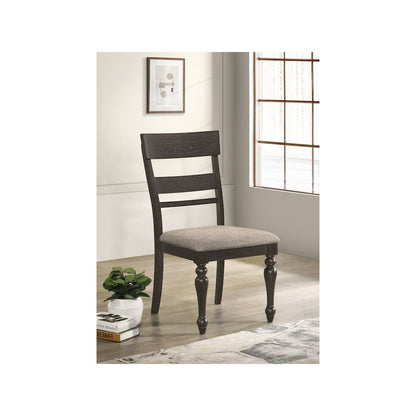 Bridget Wood Dining Side Chair Charcoal (Set of 2)