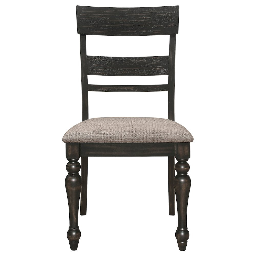 Bridget Wood Dining Side Chair Charcoal (Set of 2)