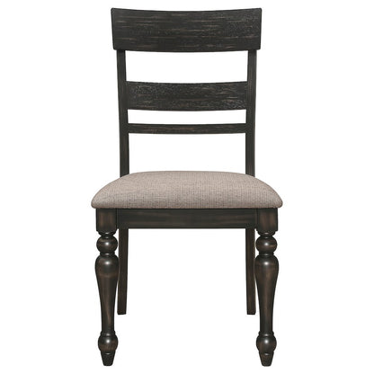 Bridget Wood Dining Side Chair Charcoal (Set of 2)