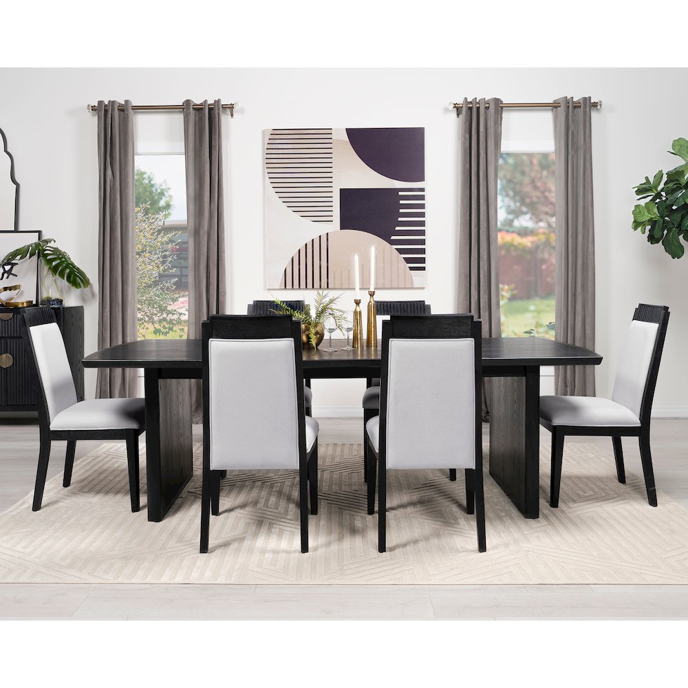 Brookmead 100-inch Extension Leaf Dining Table Black
