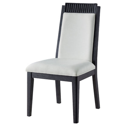 Brookmead Wood Dining Side Chair Ivory and Black (Set of 2)