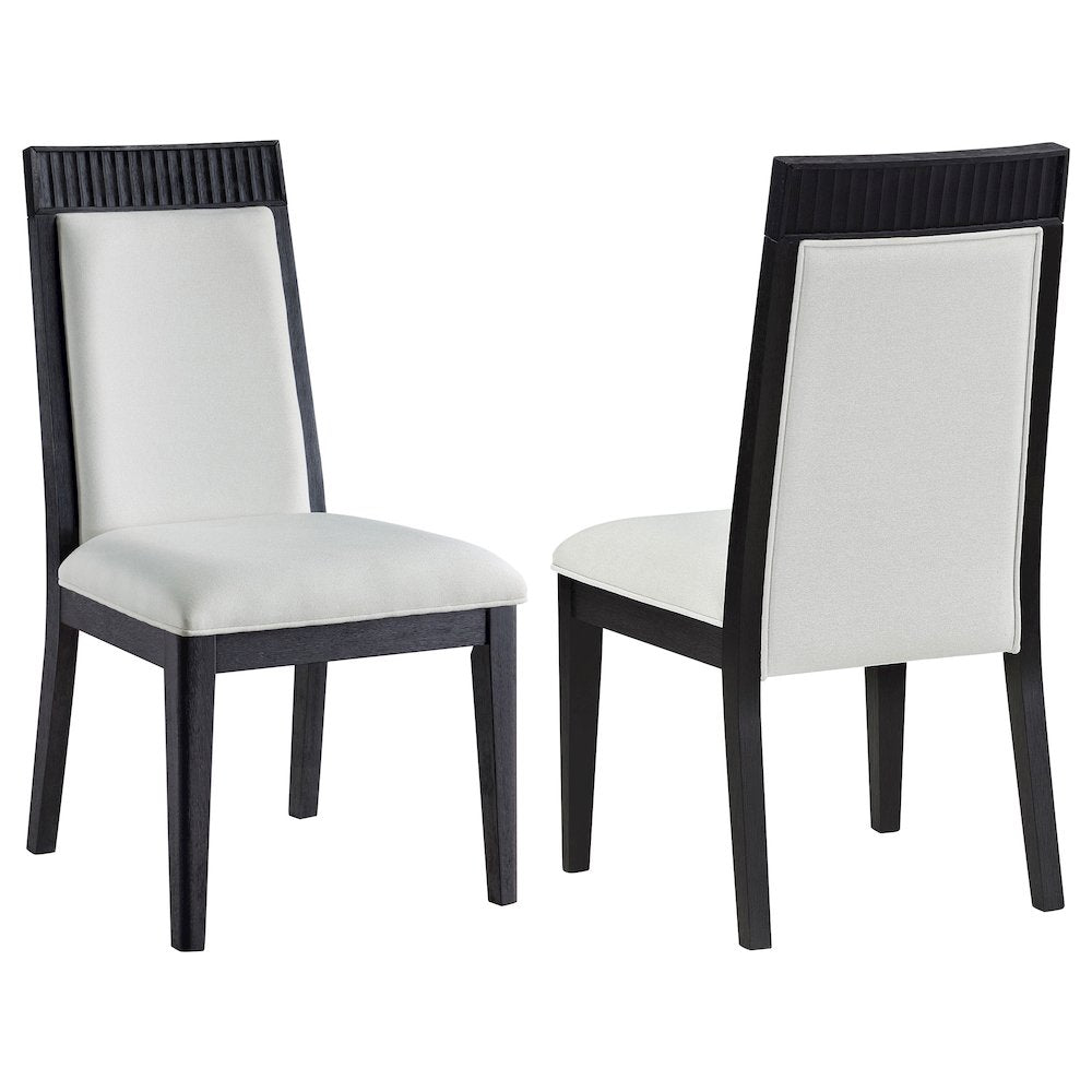 Brookmead Dining Side Chair Grey and Black (Set of 2)