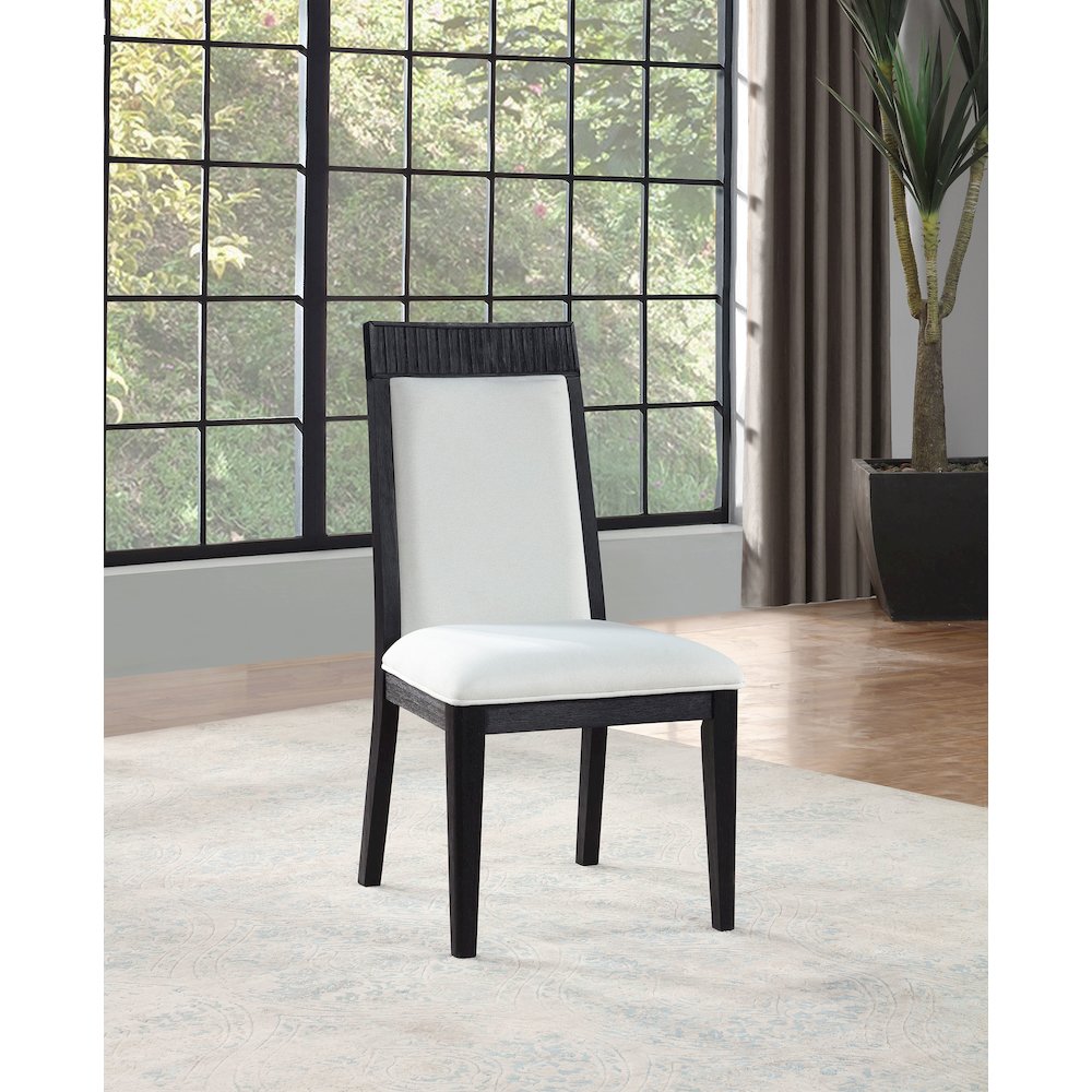 Brookmead Dining Side Chair Grey and Black (Set of 2)