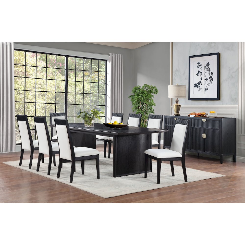 Brookmead Dining Side Chair Grey and Black (Set of 2)