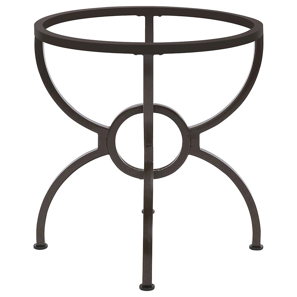 Aviano Round Metal Dining Table Base Gunmetal