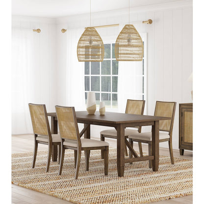 Matisse 5-piece Rectangular Dining Table Set Light Brown