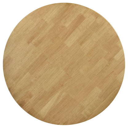 Elowen Round 42-inch Solid Wood Dining Table Light Walnut