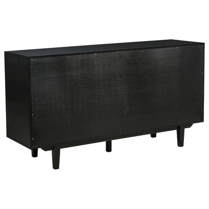 Middleton 4-door Sideboard Server with Dual Drawers Black