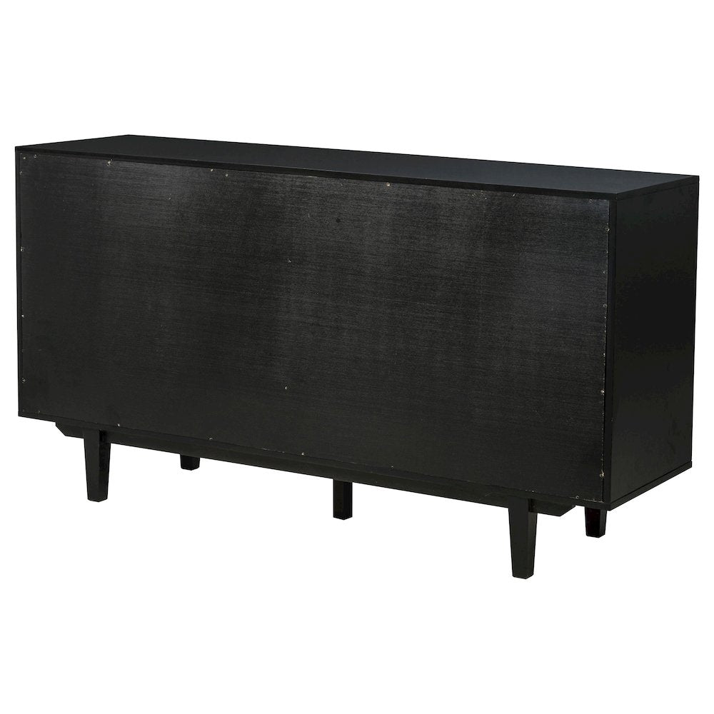 Middleton 4-door Sideboard Server with Dual Drawers Black