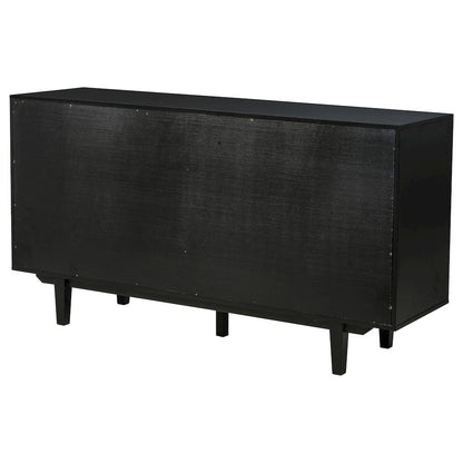 Middleton 4-door Sideboard Server with Dual Drawers Black