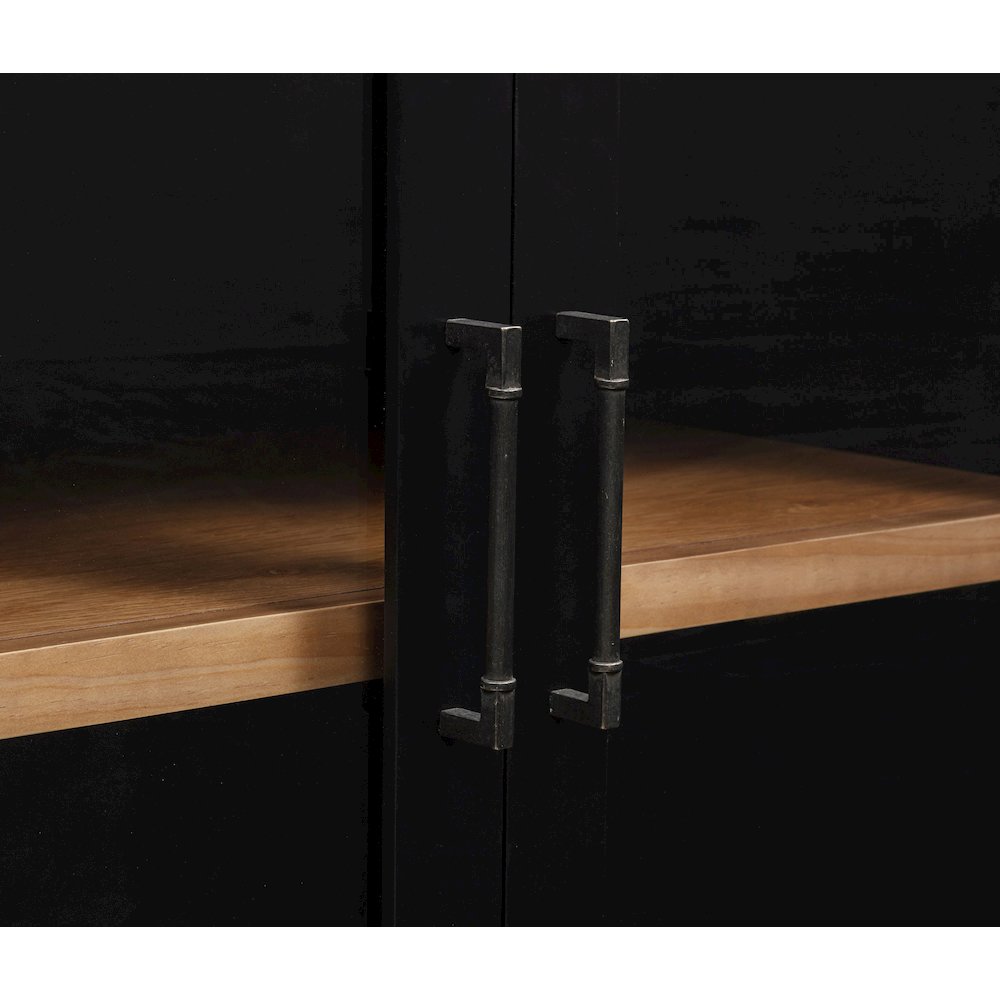 Middleton 4-door Sideboard Server with Dual Drawers Black