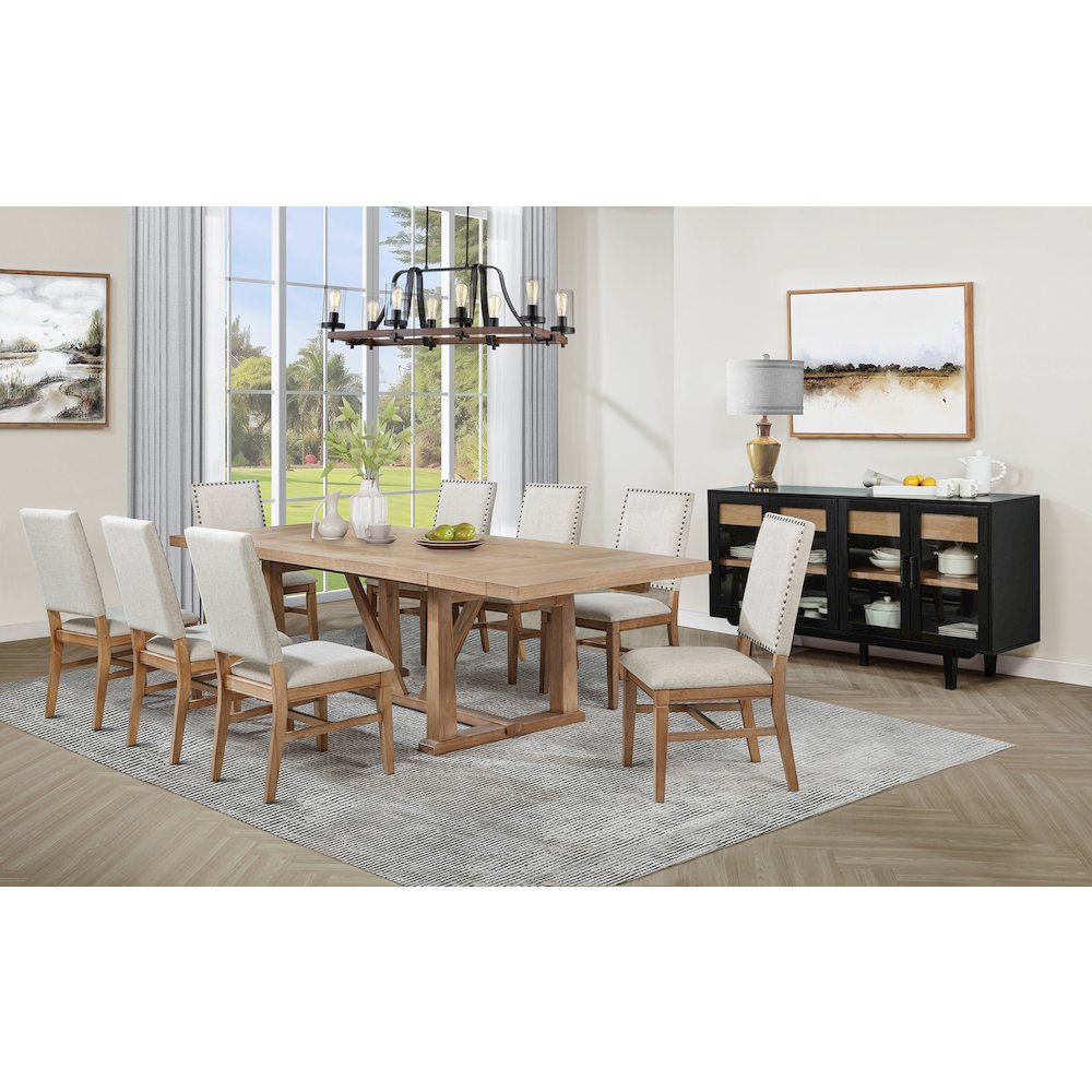 Middleton 4-door Sideboard Server with Dual Drawers Black