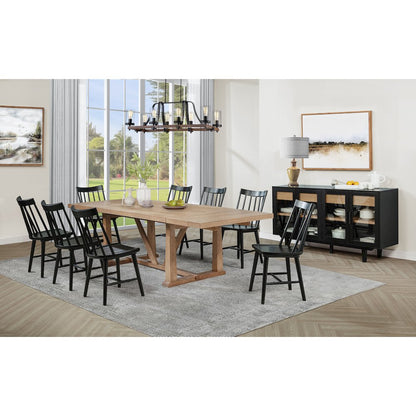 Middleton 4-door Sideboard Server with Dual Drawers Black