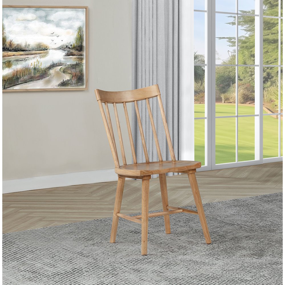 Middleton Solid Wood Dining Side Chair Brown (Set of 2)