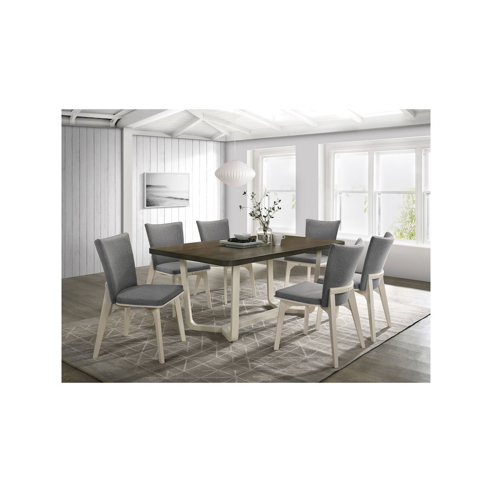 Biloxi 71-inch Rectangular Wood Dining Table Greyish Brown