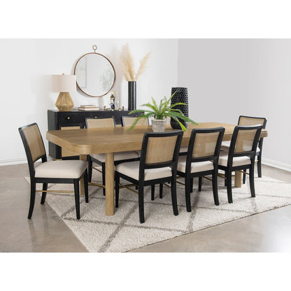 Arini 9-piece Extension Leaf Dining Table Set Black