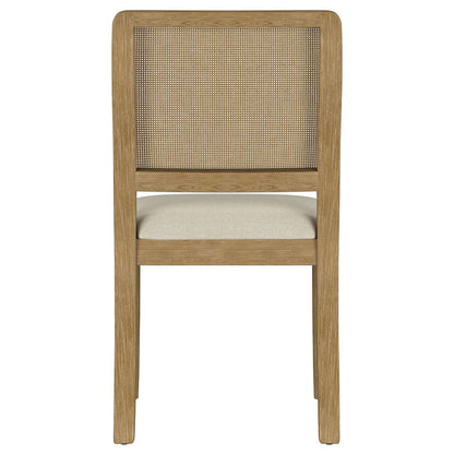 Arini Rattan Cane Dining Side Chair Sand Wash (Set of 2)