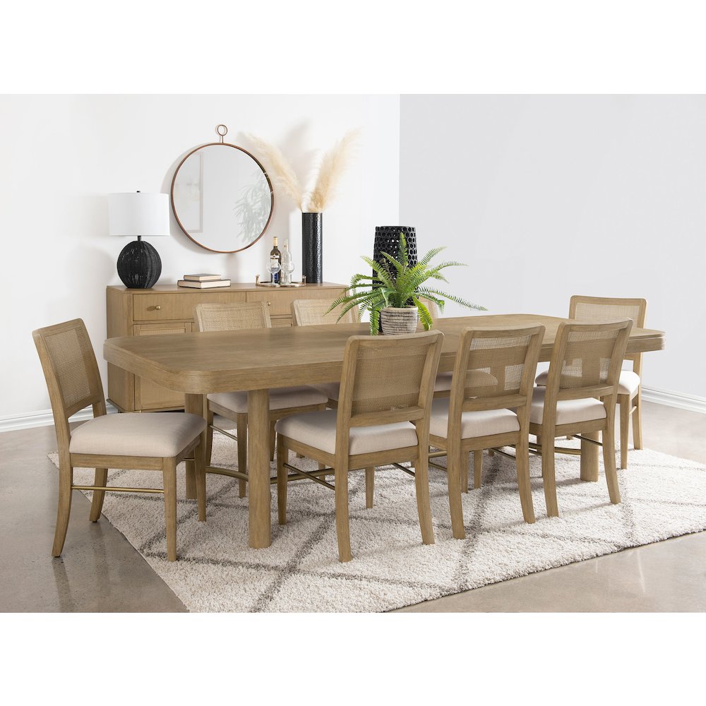 Arini Rattan Cane Dining Side Chair Sand Wash (Set of 2)