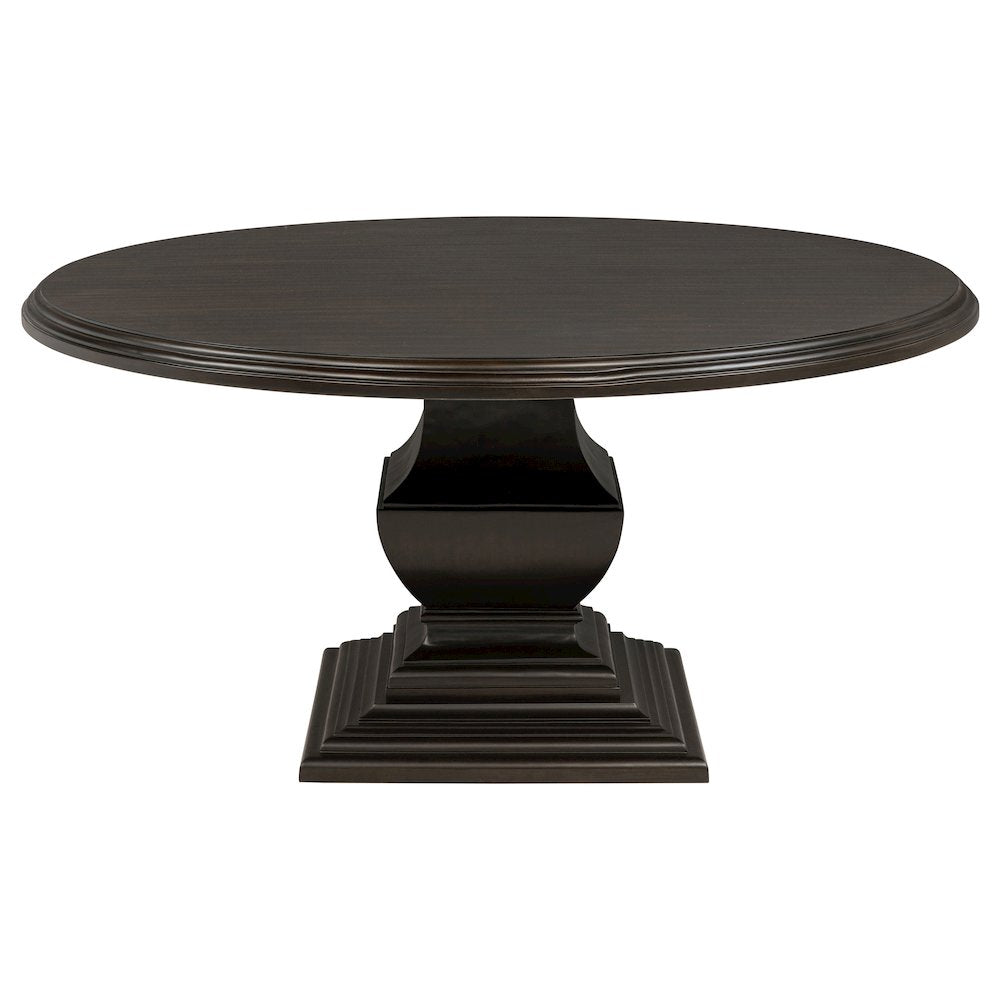 Twyla 5-piece Round Wood Dining Room Table Set Dark Cocoa