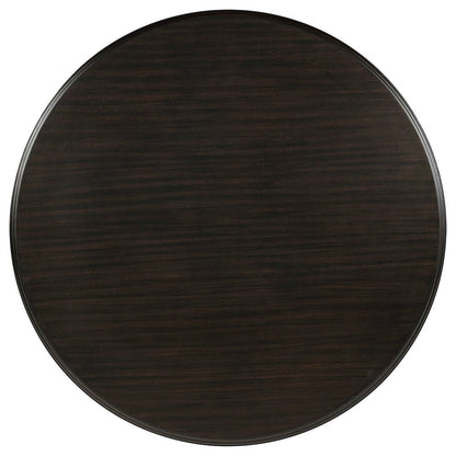 Twyla 7-piece Round Wood Dining Room Table Set Dark Cocoa