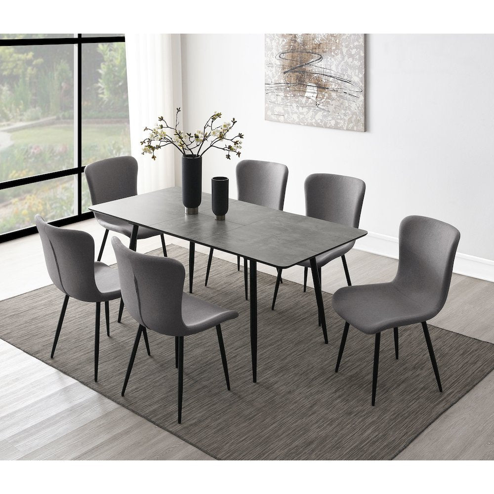Horizon 63-inch Butterfly Leaf Extension Dining Table Grey