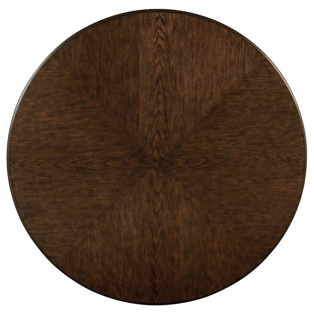 Landon 60-inch Round Wood Pedestal Dining Table Rich Brown