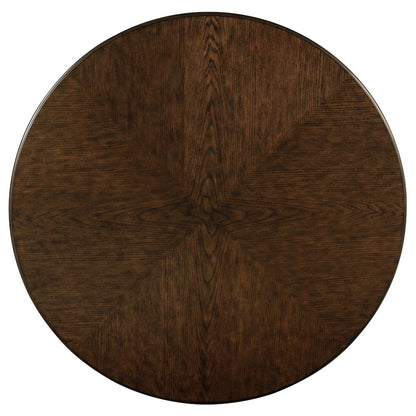 Landon 5-piece 60-inch Round Dining Table Set Rich Brown