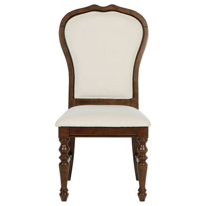 Landon 5-piece 60-inch Round Dining Table Set Rich Brown