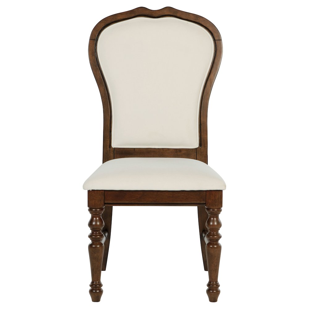 Landon Upholstered Dining Side Chair Rich Brown (Set of 2)
