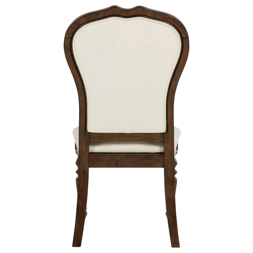 Landon Upholstered Dining Side Chair Rich Brown (Set of 2)