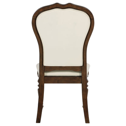 Landon Upholstered Dining Side Chair Rich Brown (Set of 2)