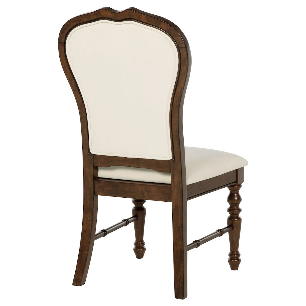 Landon Upholstered Dining Side Chair Rich Brown (Set of 2)