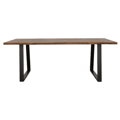 Ditman 80-inch Live Edge Dining Table Grey Sheesham