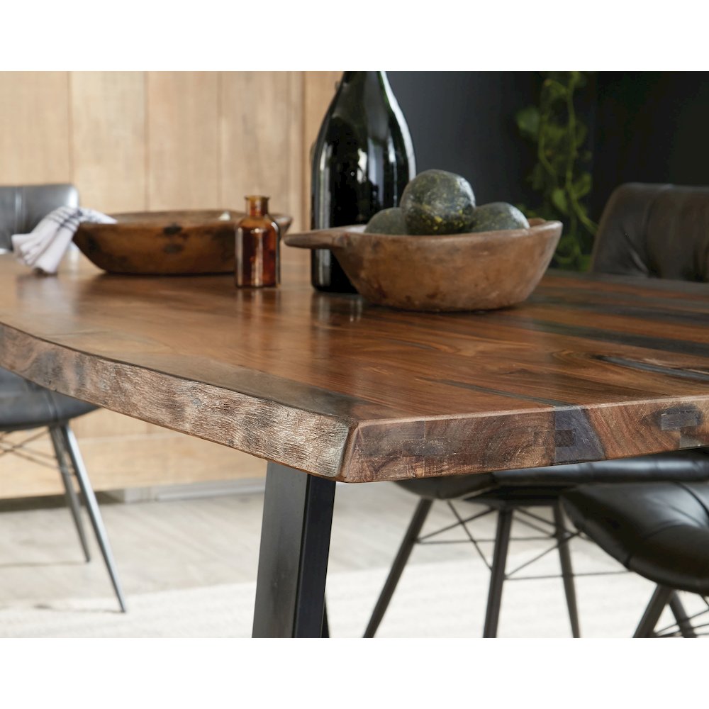 Ditman 80-inch Live Edge Dining Table Grey Sheesham